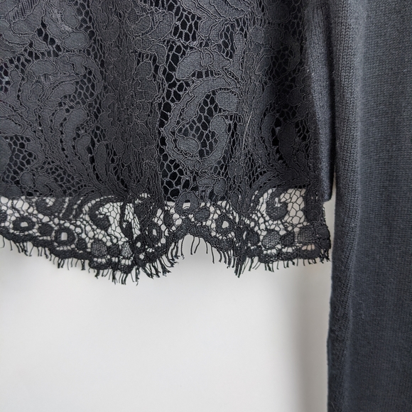 Joie Matrika Black Lace Sweater - Picture 7 of 8